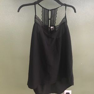 Black lace cami